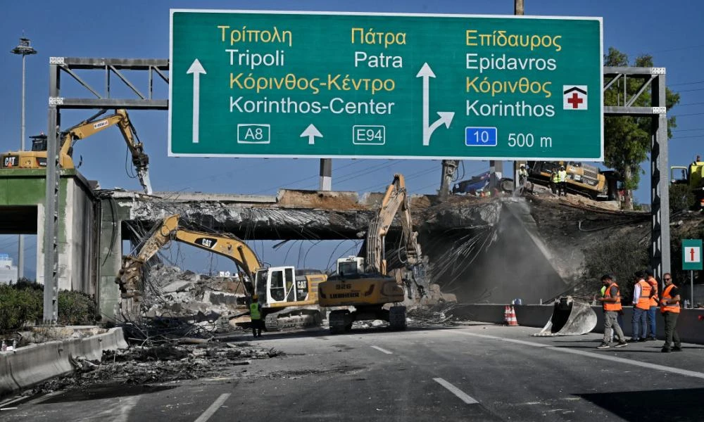 Ισθμός: Σε εξέλιξη τα έργα αποκατάστασης της αερογέφυρας